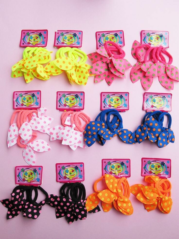 Lot de chouchous colorés