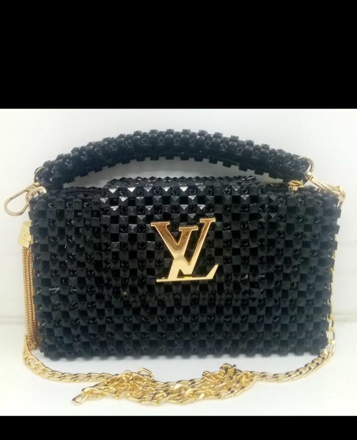 Beads Knitted Bag