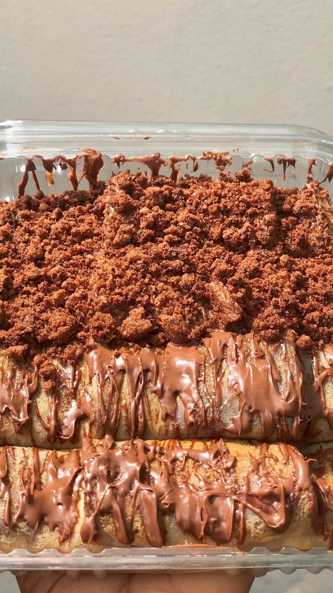 Crêpes Nutella granulé cookies