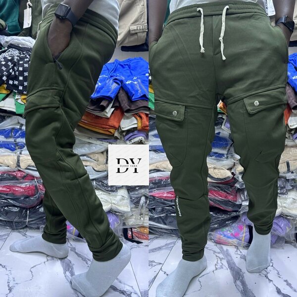 Pantalon cargo vert homme