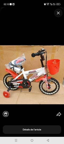 Vélo Enfant avec Roues d'Apprentissage