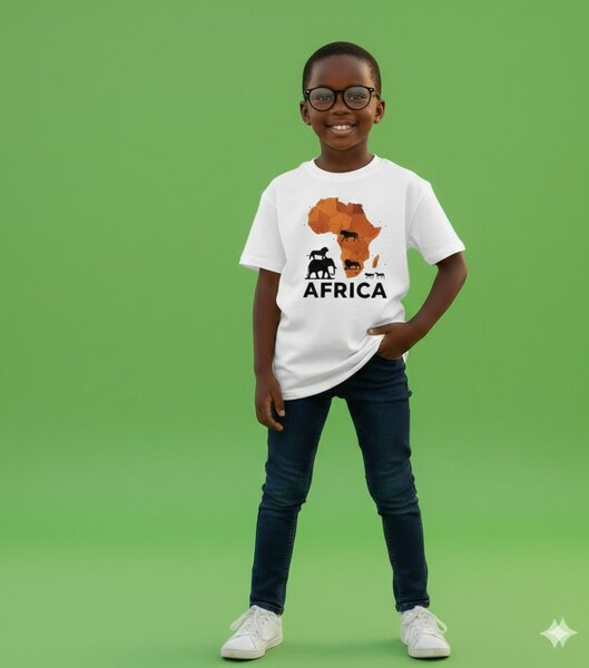 T-shirt Africain 3-18 ans