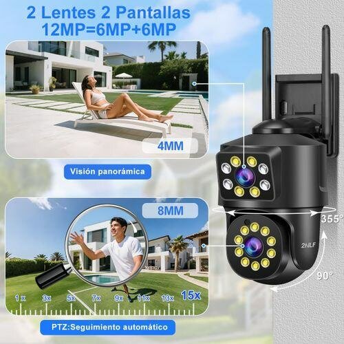 Caméra de sécurité 12MP WiFi