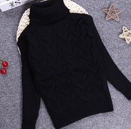 Children's black sweater