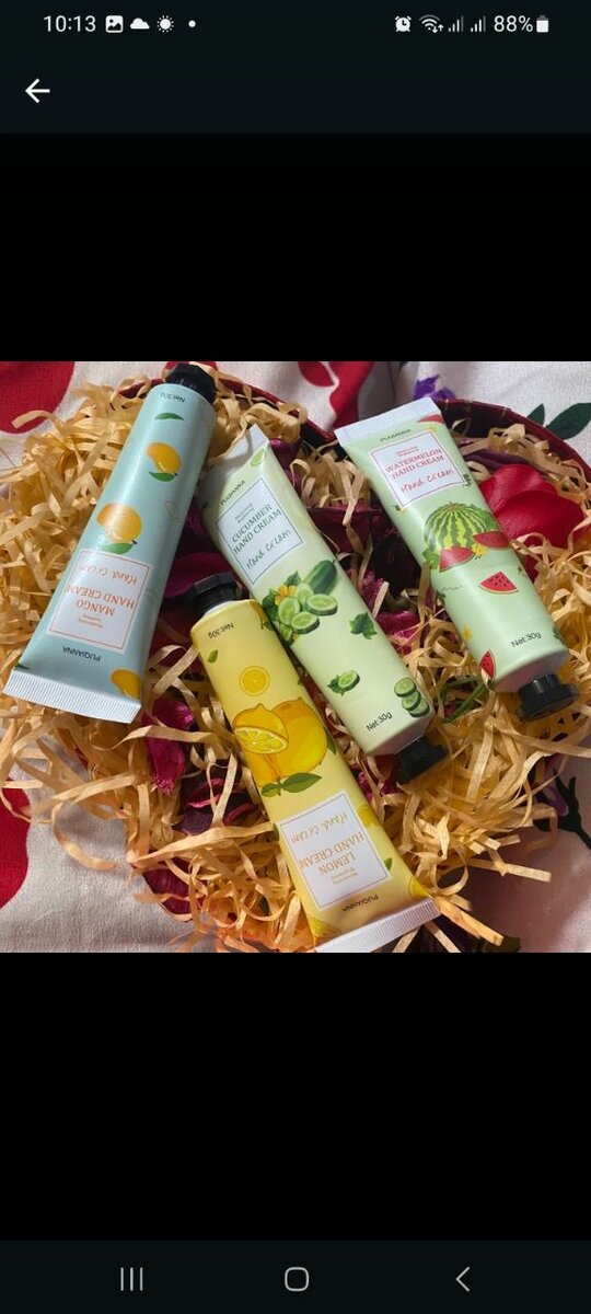 Fruit Scented Hand Cream Set