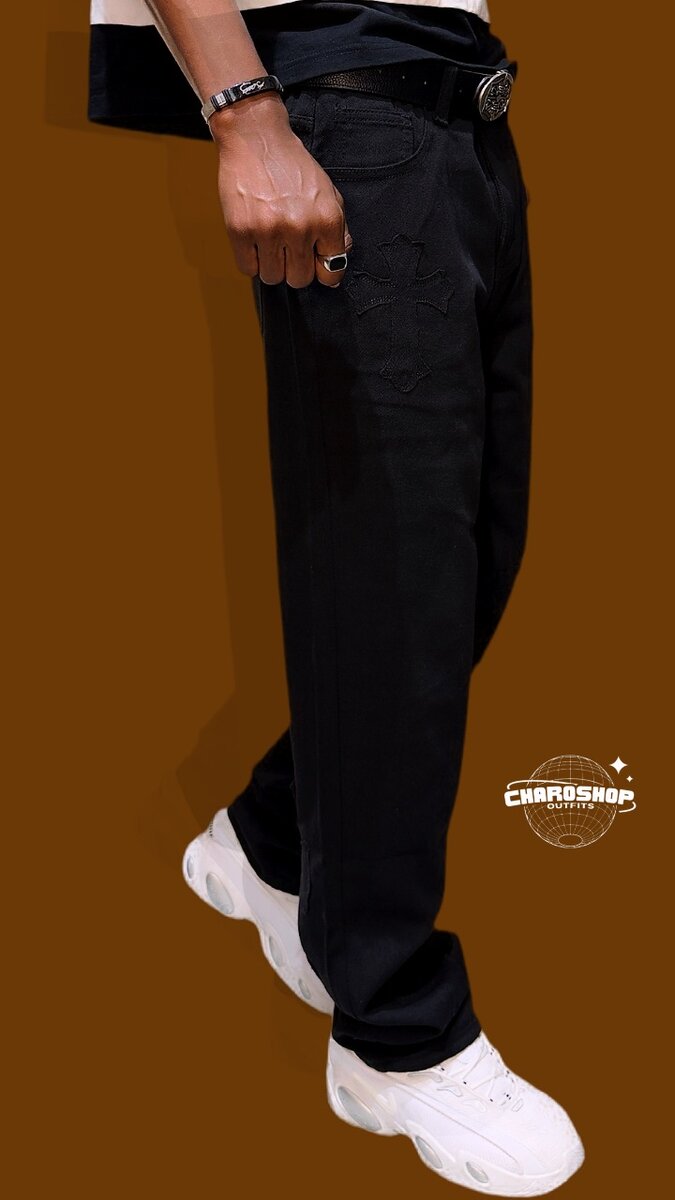 Pantalon noir homme stylé