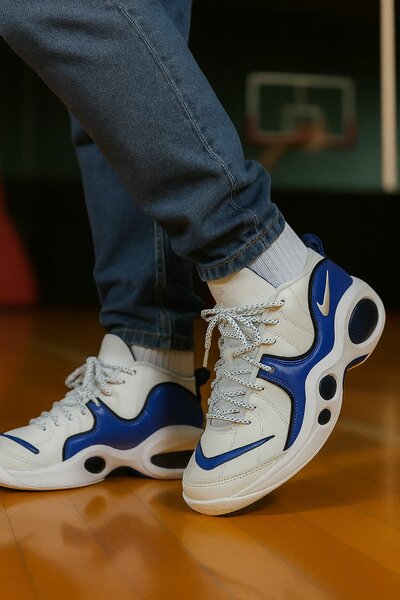 Men's Blue & White Sneakers