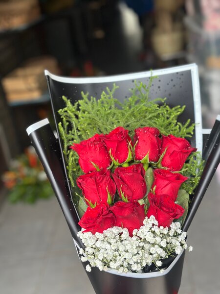 Bouquet de roses rouges