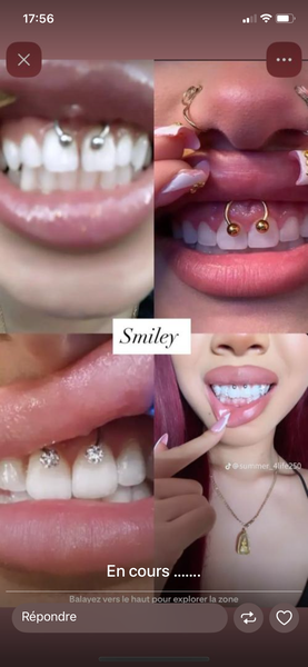 Faut percingue de sourire