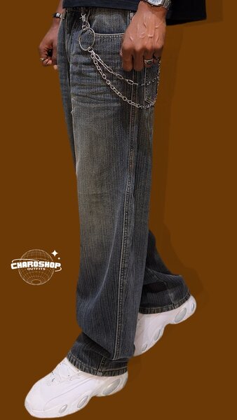 Jean large homme décontracté