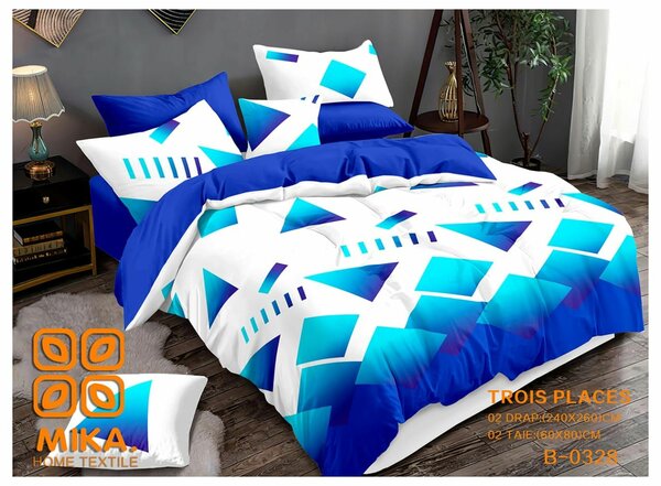 Parure de lit moderne bleu