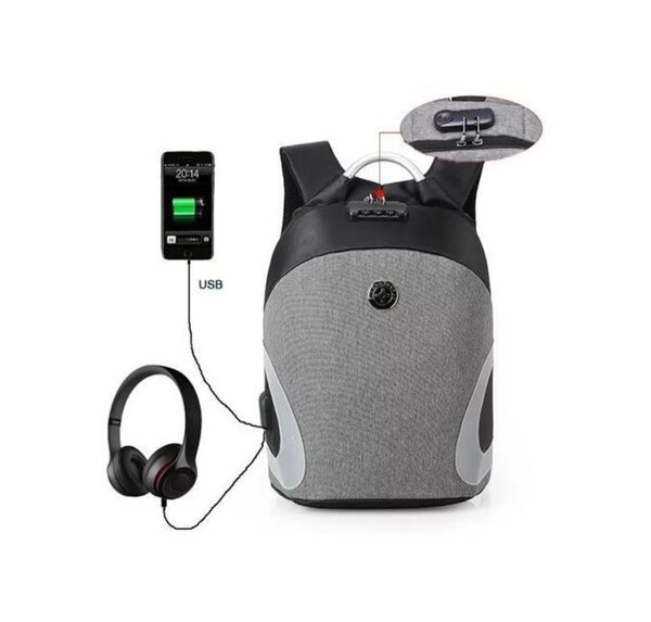 Sac à Dos Avec Zipper, Compatible PC 15 à 17 Pouces - Port U