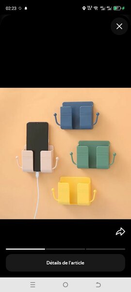 Support mural pour téléphone