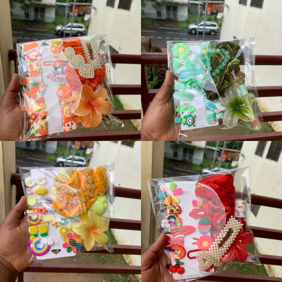 Lot de Barrettes Colorées