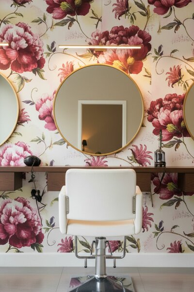 Papier peint floral élégant