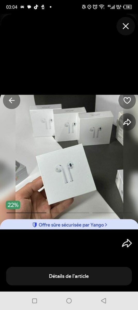 Air pod 2e génération