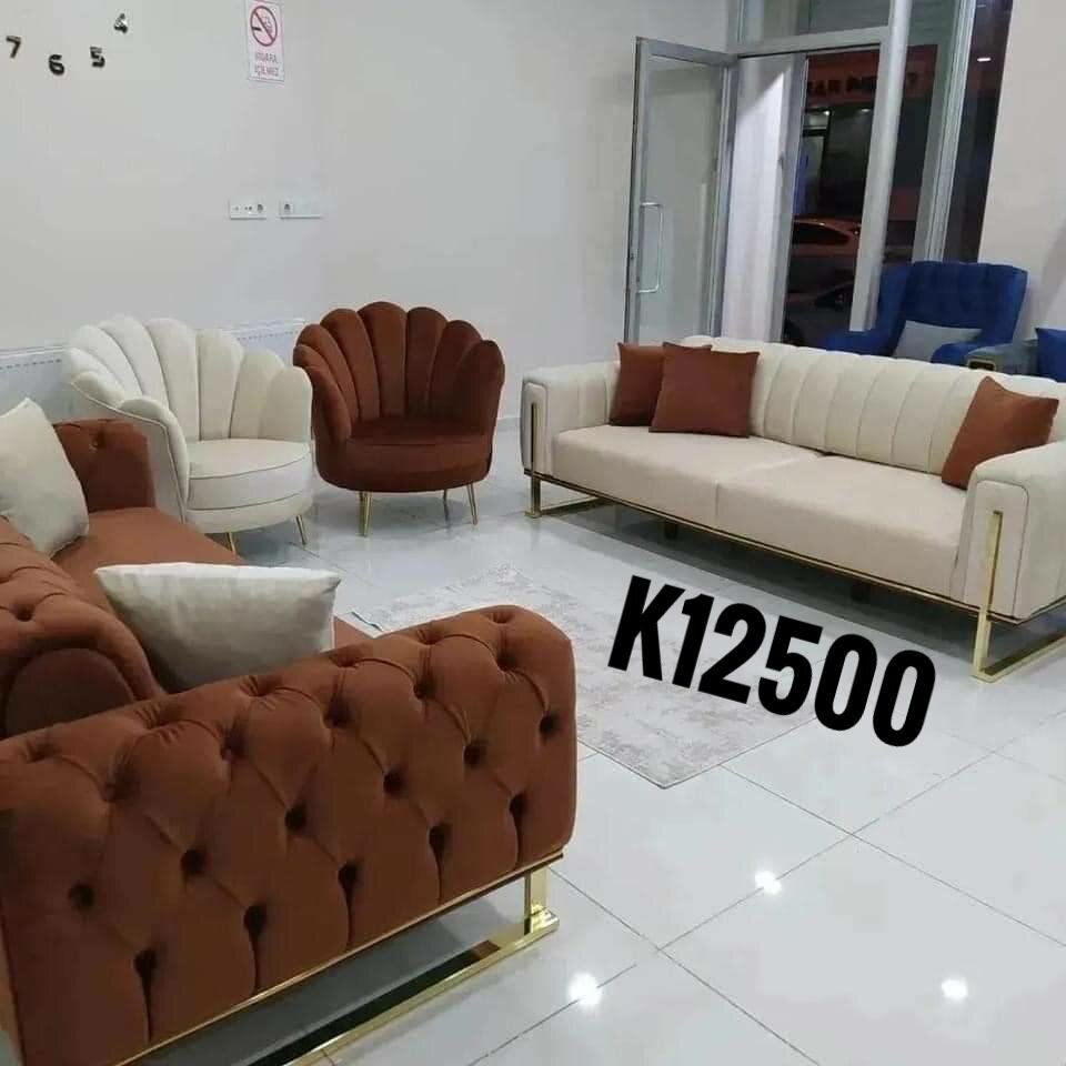 A set of beautiful and soft home furniture