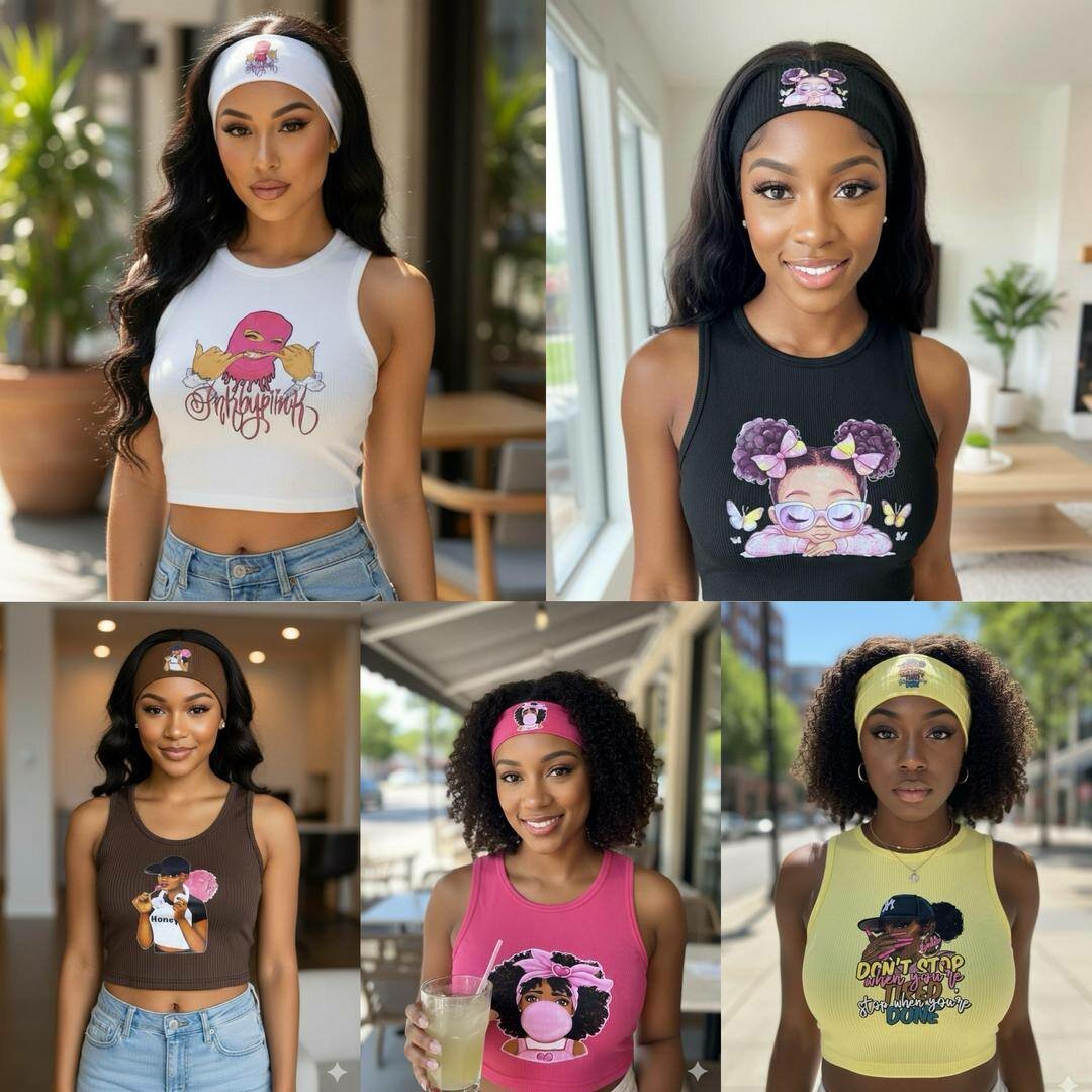 Ensemble Débardeur et Bandeau Graphique