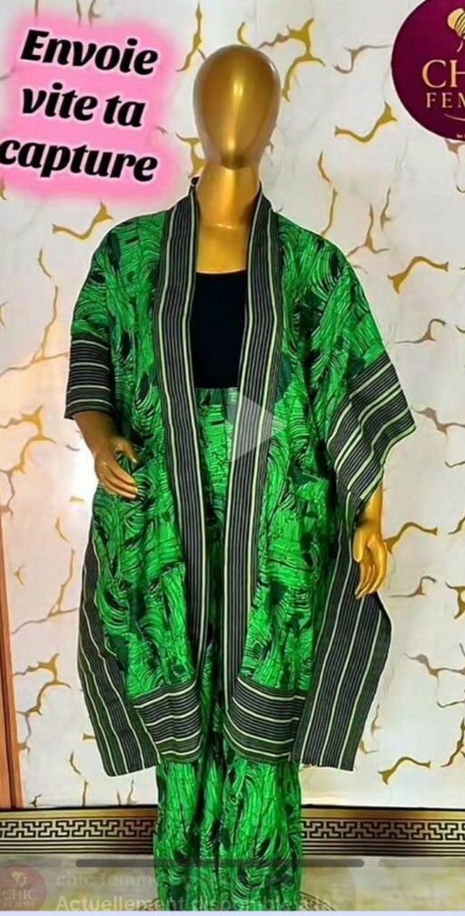 Ensemble kimono ethnique