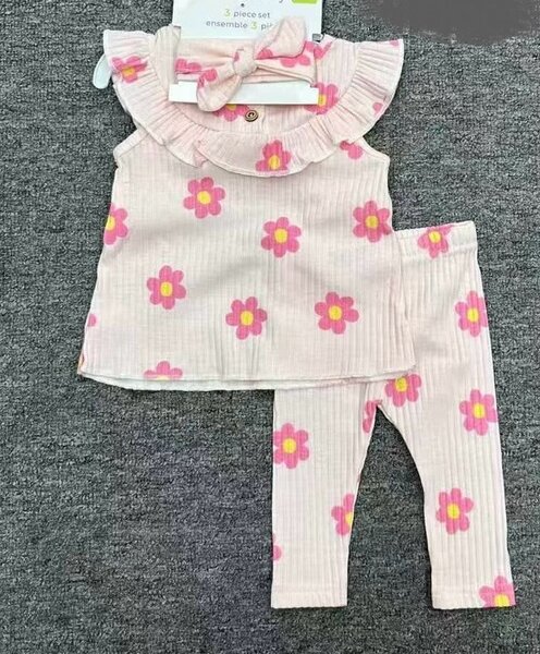 Ensemble bébé fleuri et fruité