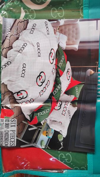 Parure de lit 6 pièces imprimée