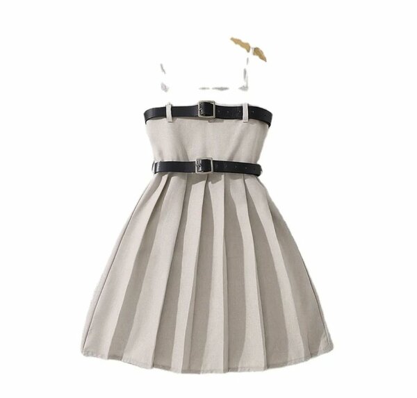 Robe enfant beige élégante