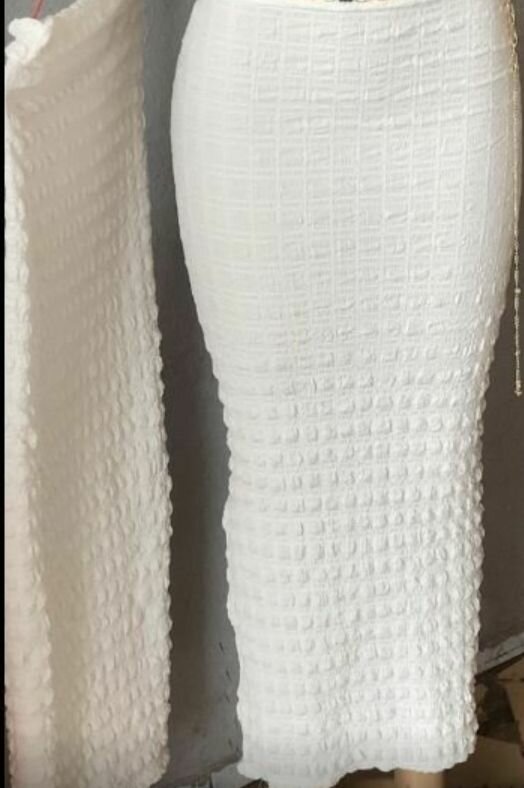 Jupe longue texturée élégante