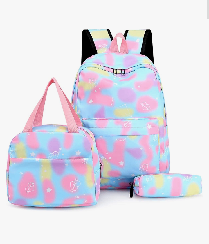 3pcs/set Laptop Backpack Adjustable Strap Fashion