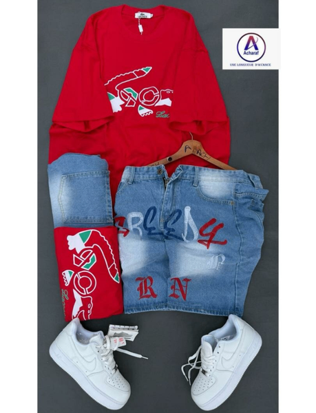 Ensemble décontracté rouge