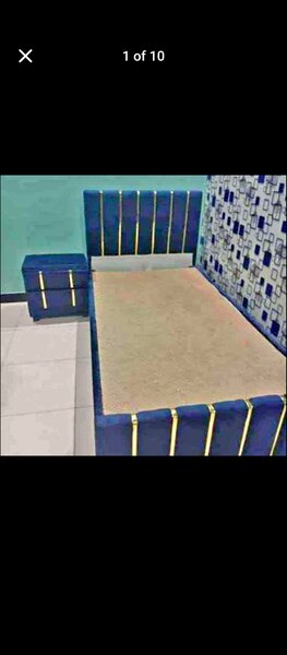 Single bed with side table