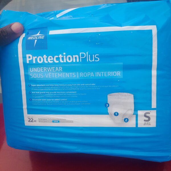 Medline Protection Plus Classic Protective Underwear, S, 22