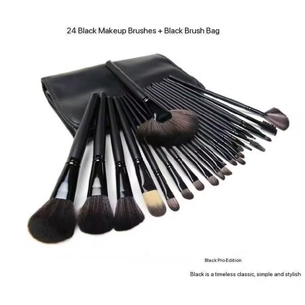 24-Piece Makeup Brush Set with Bag