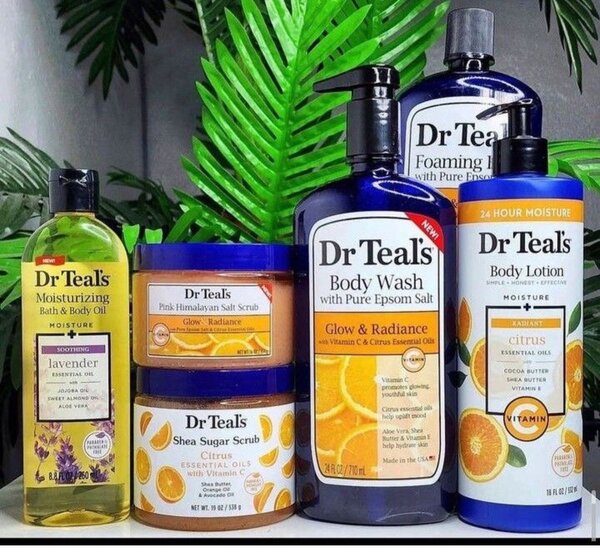 Dr. Teals lotion and body scrub