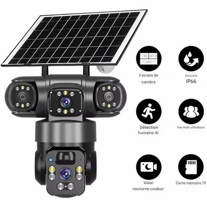 Caméra extérieure solaire AI