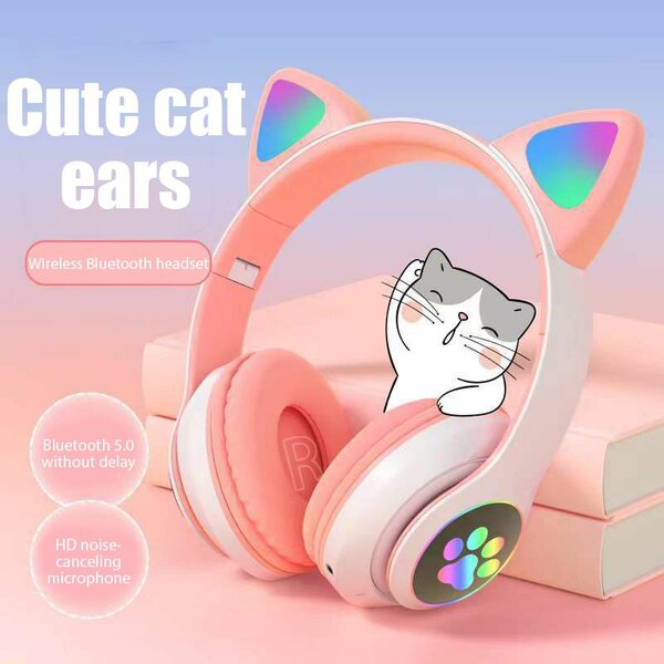 Cute cat headset