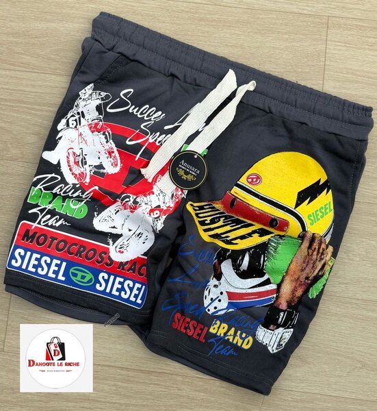 Short de bain SIESEL imprimé moto