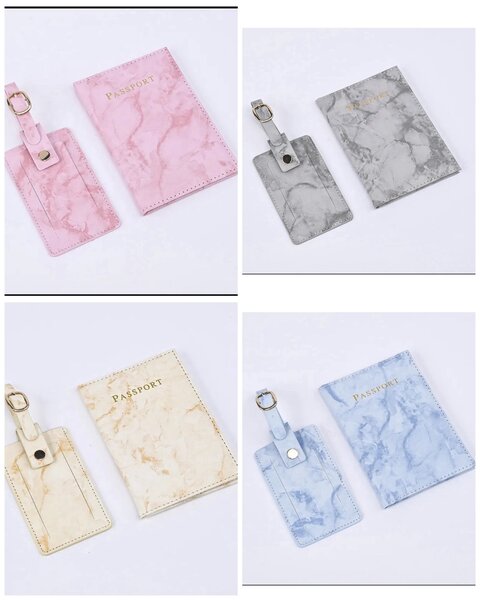 Passport cover with luggage tag