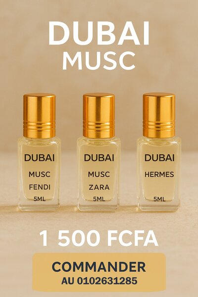 3 Mini Parfums Musc Dubai