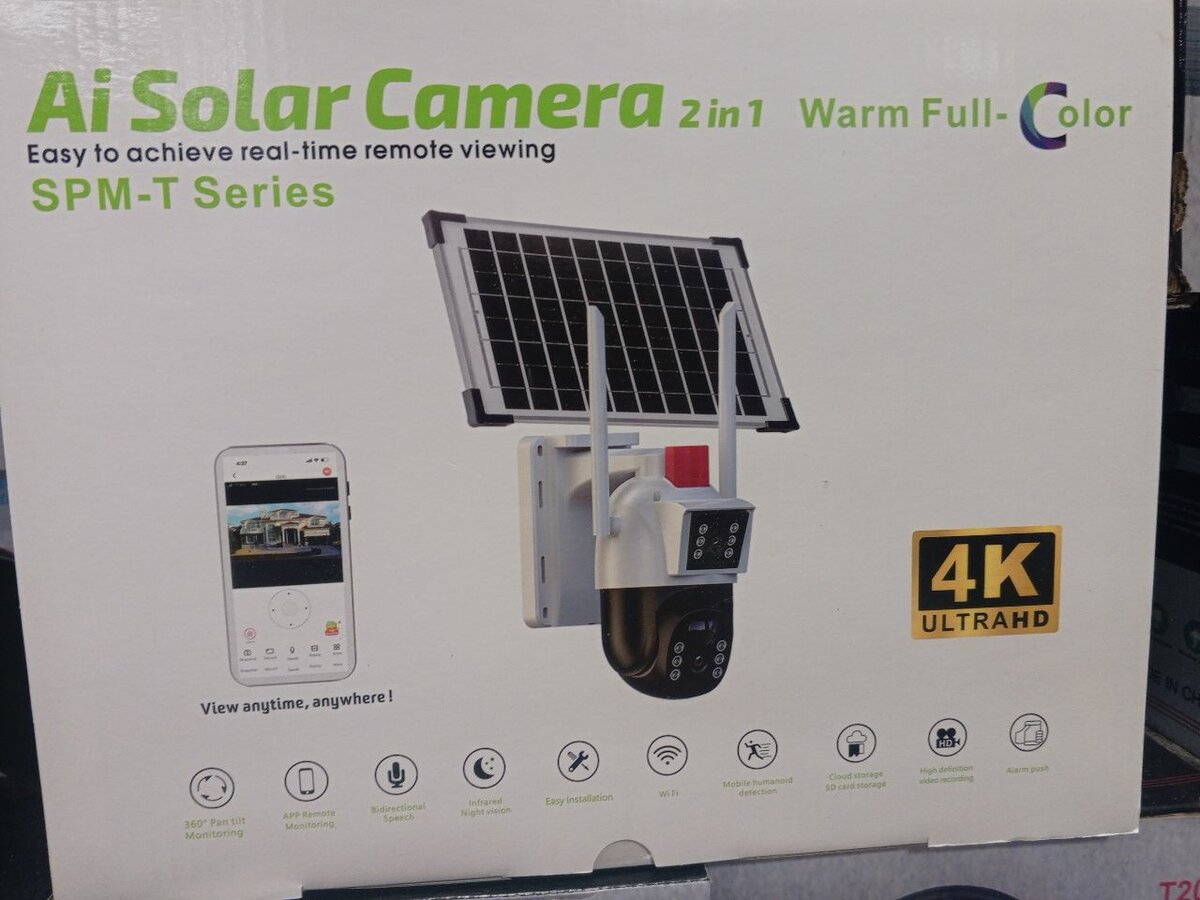 Caméra Solaire AI 4K