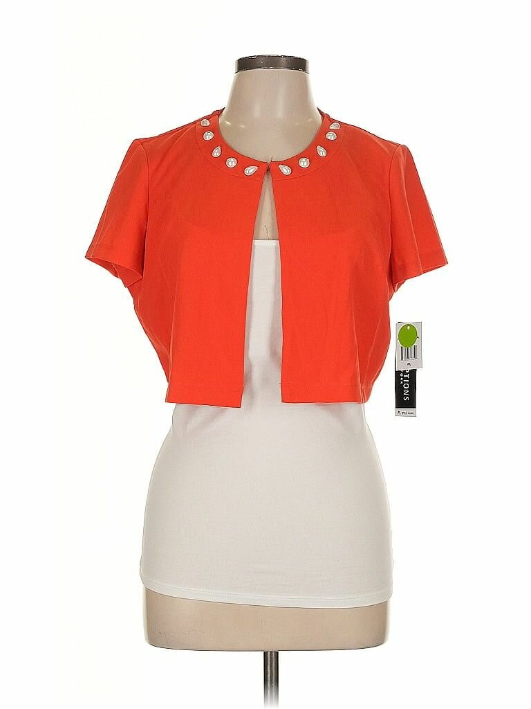 Perceptions Short Sleeve Cardigan Crop Top