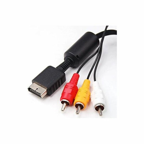 Console PS2 avec manettes et câbles AV