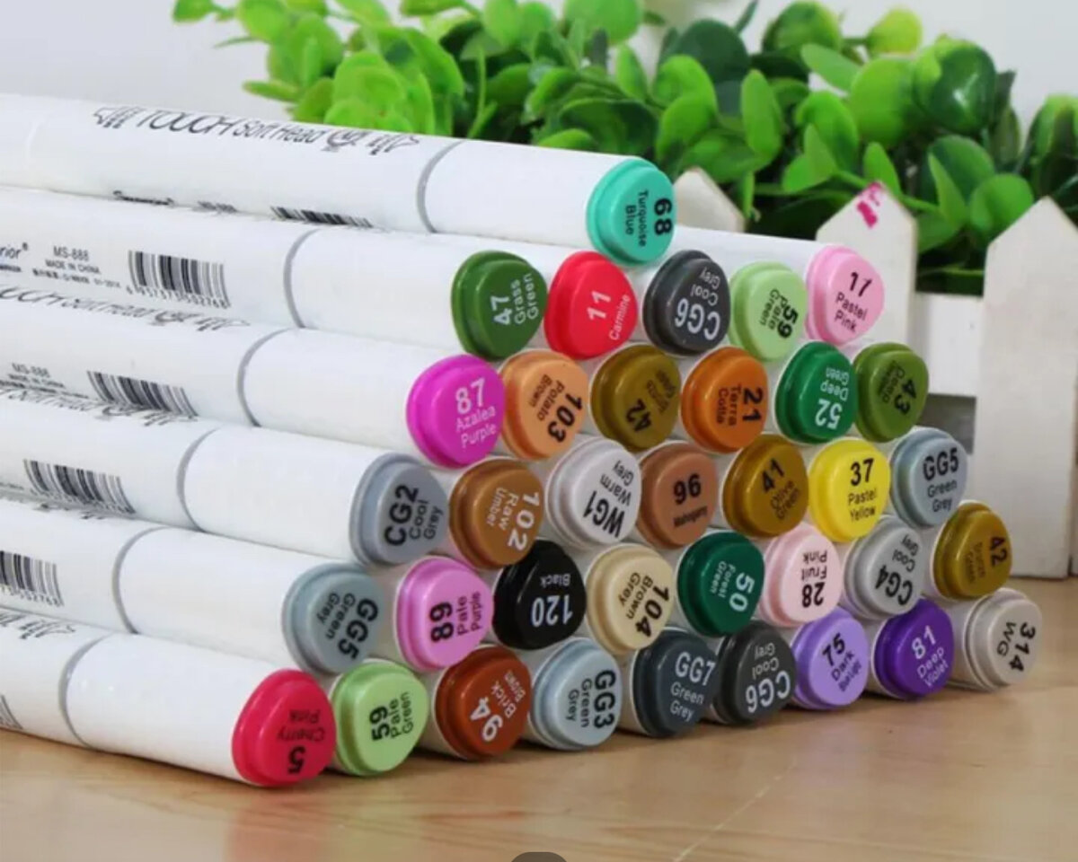 Marqueurs à alcool 80 couleurs