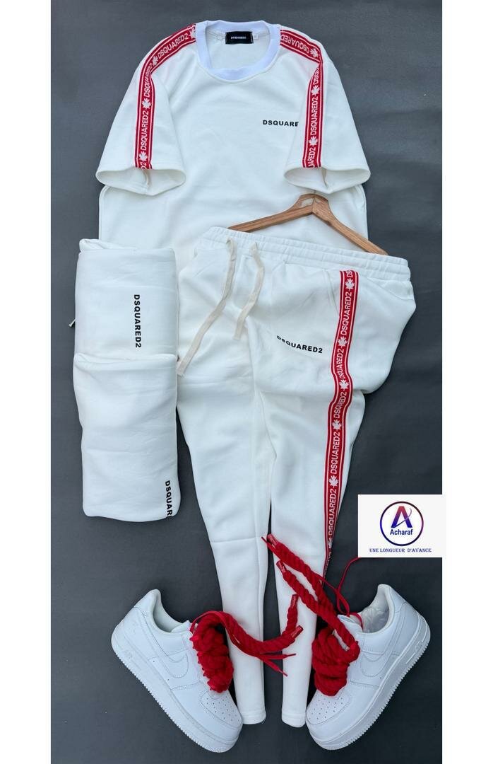 Ensemble sportif blanc tendance