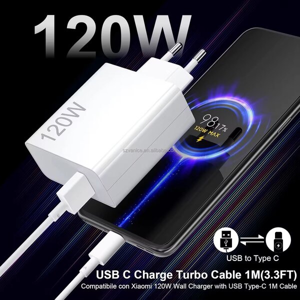 Chargeur USB 120W Rapide