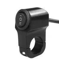 Unbreakable Waterproof 12V Motorcycle Handlebar Headlight ON / OFF / ON Switch with Fog Brake Light Switch - Waterproof Control Switch Button - Handlebar Switch Assembly
