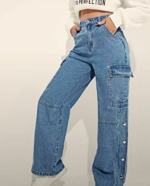 Jean cargo femme tendance