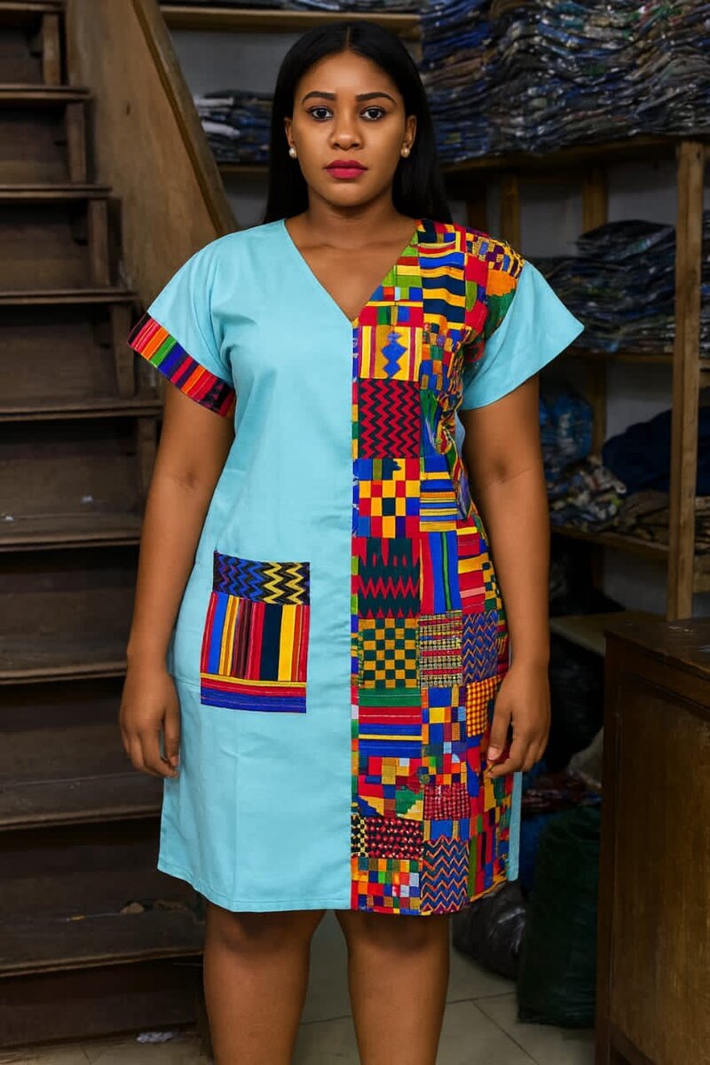 Robe Tunique Colorée Femme