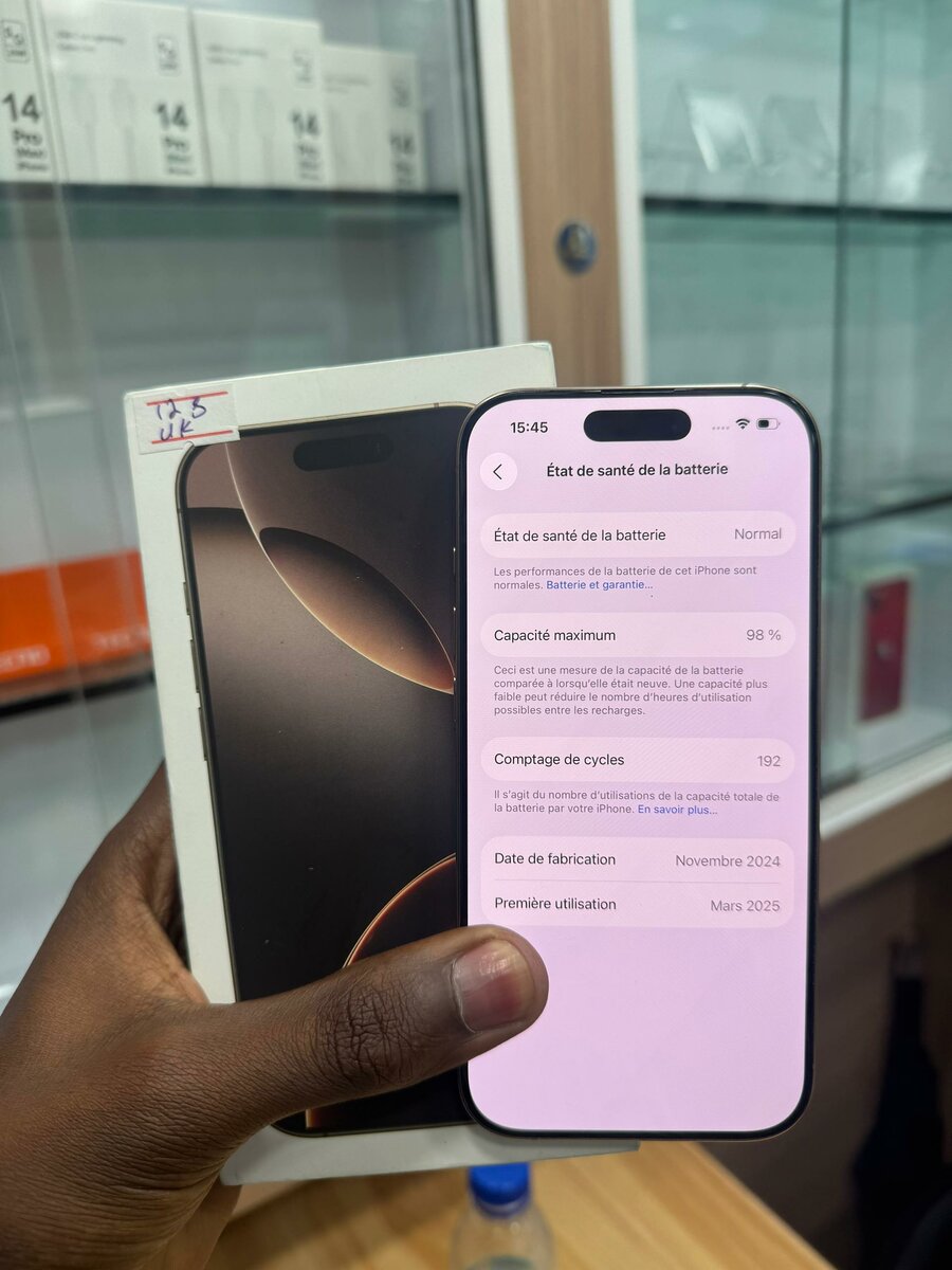 iPhone 16pro 128Go CE très pro