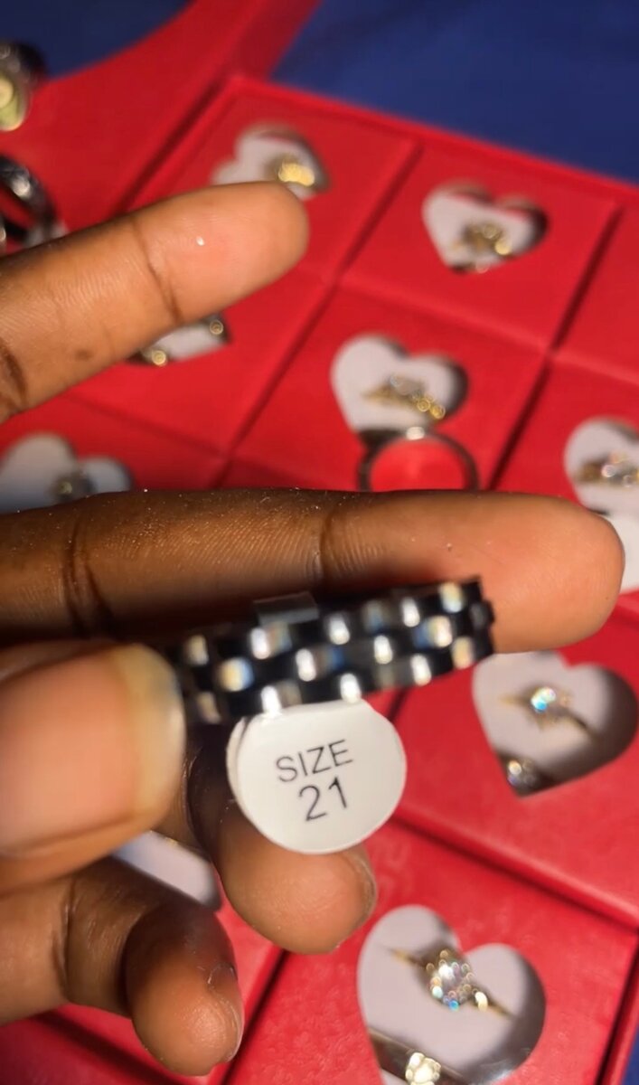 Bague élégante homme taille 21