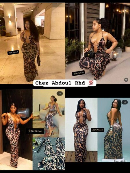 Robe Longue Léopard Sexy